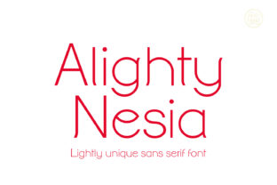 Alighty Nesia: A Sleek Sans Serif for Modern Branding
