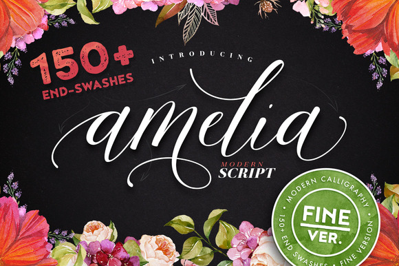 Amelia Script: A Calligraphy Font That Elevates Branding