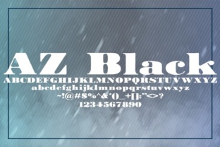 AZ Black Serif Font for Bold Digital Branding