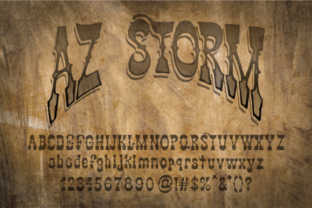 AZ Storm Font for Bold Digital Branding