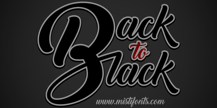 Back to Black: Elevate Your Brand with This Stunning Script Font