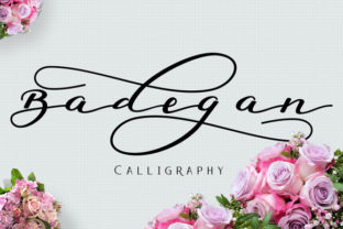Badegan Calligraphy Font for Handmade Creations