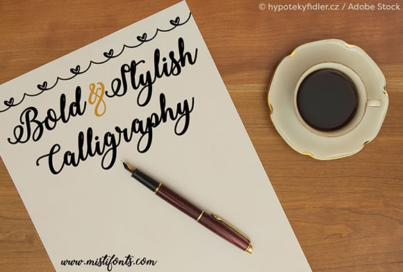 Bold Stylish Calligraphy Font for Editorial Design