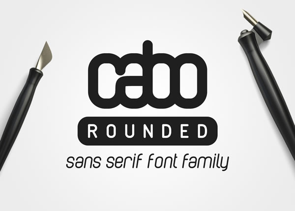 Cabo Rounded Family: A Modern Sans Serif Font for Creative Projects