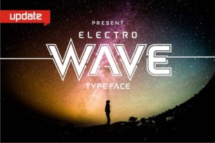 Electro Wave Font for Modern Handmade Creations