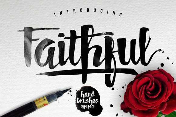 Faithful Brush Script Font for Creative Makers