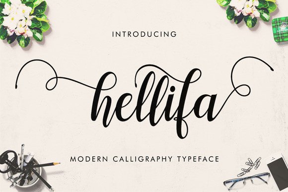 Hellifa: A Modern Handmade Script Font for Creative Branding