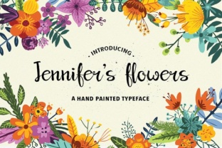 Jennifer s Flowers: A Hand-Painted Font for Elegant Branding