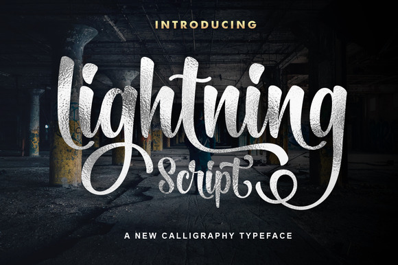 Lightning Script: A Beautiful Handwritten Font for Creative Designers