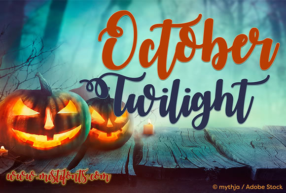 October Twilight Font for Branding Projects