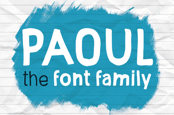 Paoul: A Hand-Drawn Sans Serif Font for Bold Branding
