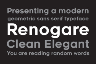 Renogare: A Clean Sans Serif Font for Modern Editorial Design