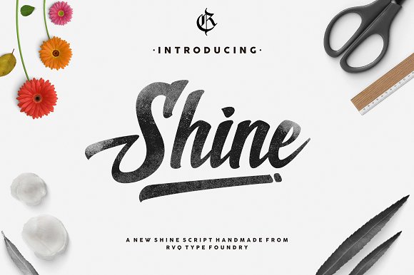 Shine: A Bold Script Font for Impactful Web Design