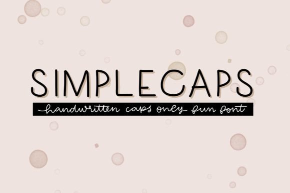 Simplecaps: A Script Font for Modern Editorial Design