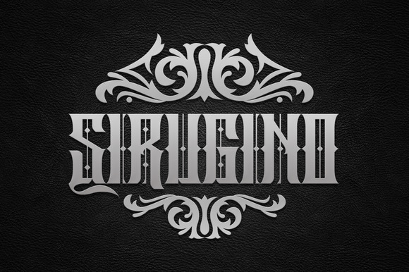 Sirugino: A Gothic Blackletter Font for Handmade Creations