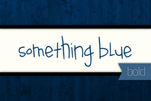 Something Blue Bold: A Handwritten Font for Creative Makers