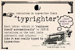 Typrighter: A Serif Font with Typewriter Charm for Editorial Design